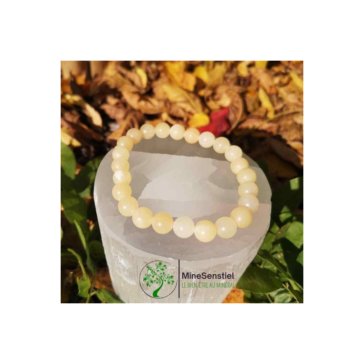 bracelet calcite jaune