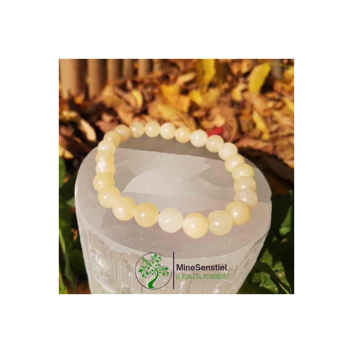 bracelet calcite jaune