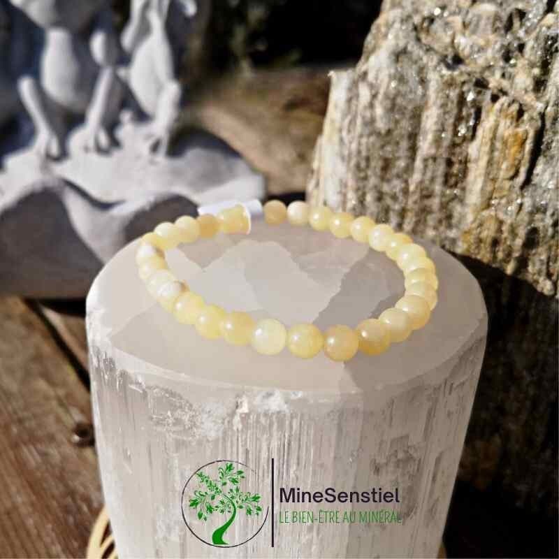 Bracelet calcite jaune