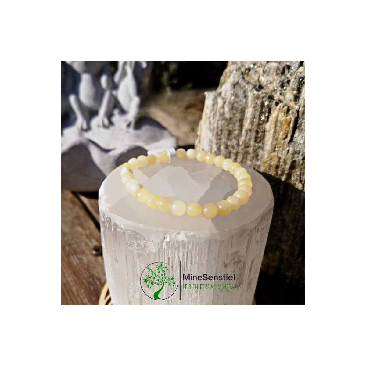 Bracelet calcite jaune