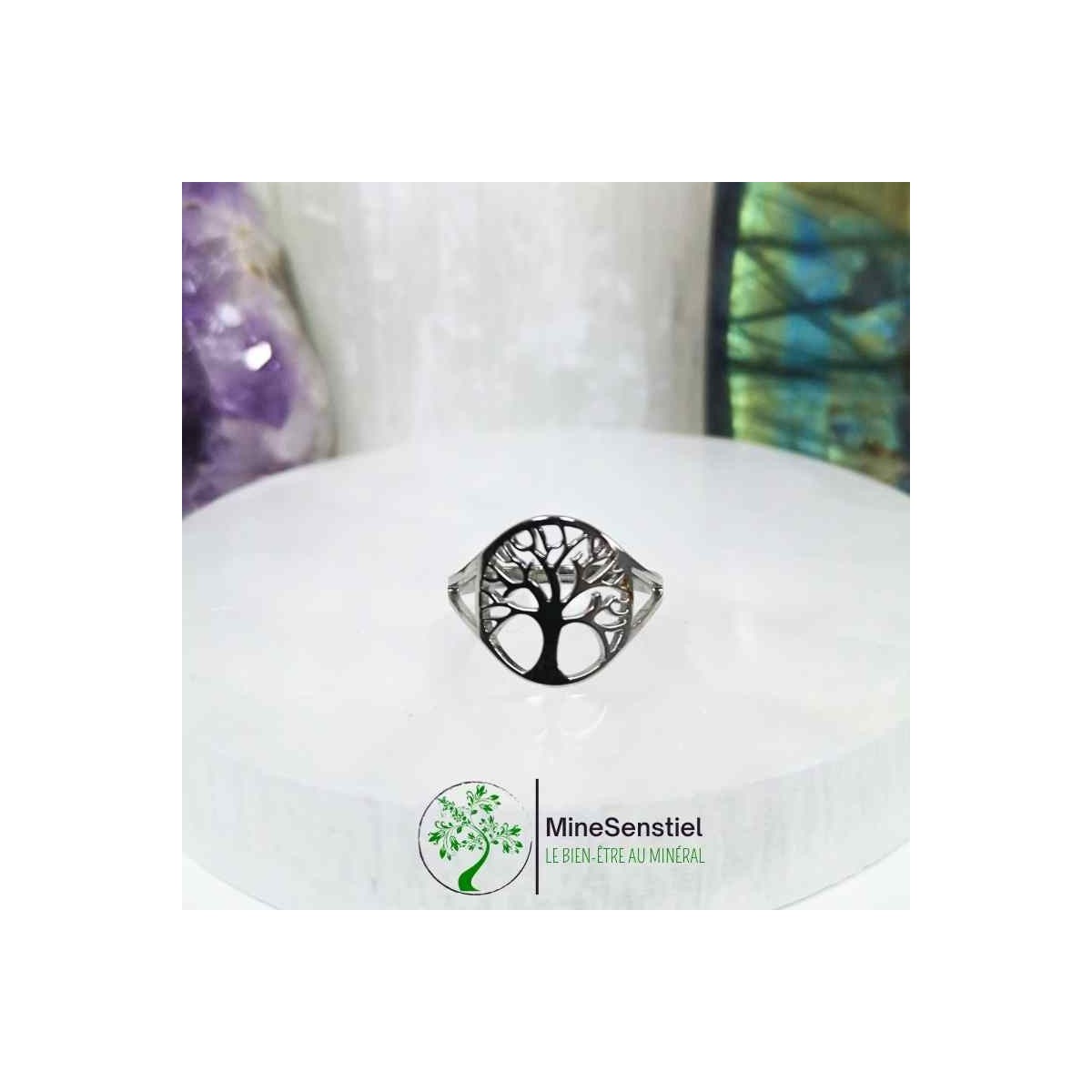 Bague Arbre de Vie argenté