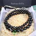 Bracelets duo en Obsidienne Œil Céleste pour elle et lui  - Cadeau d'Équilibre et de Protection