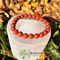 Bracelet jaspe rouge 8mm
