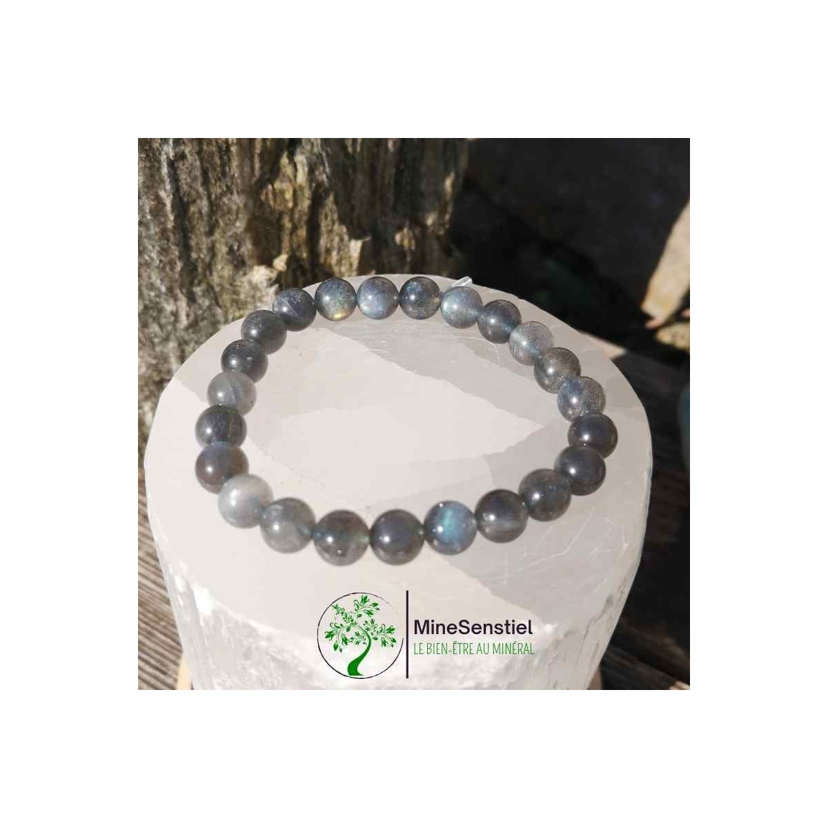 Bracelet labradorite 8mm