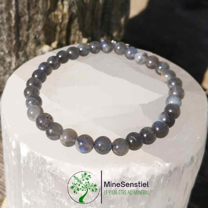 Bracelet labradorite 6mm