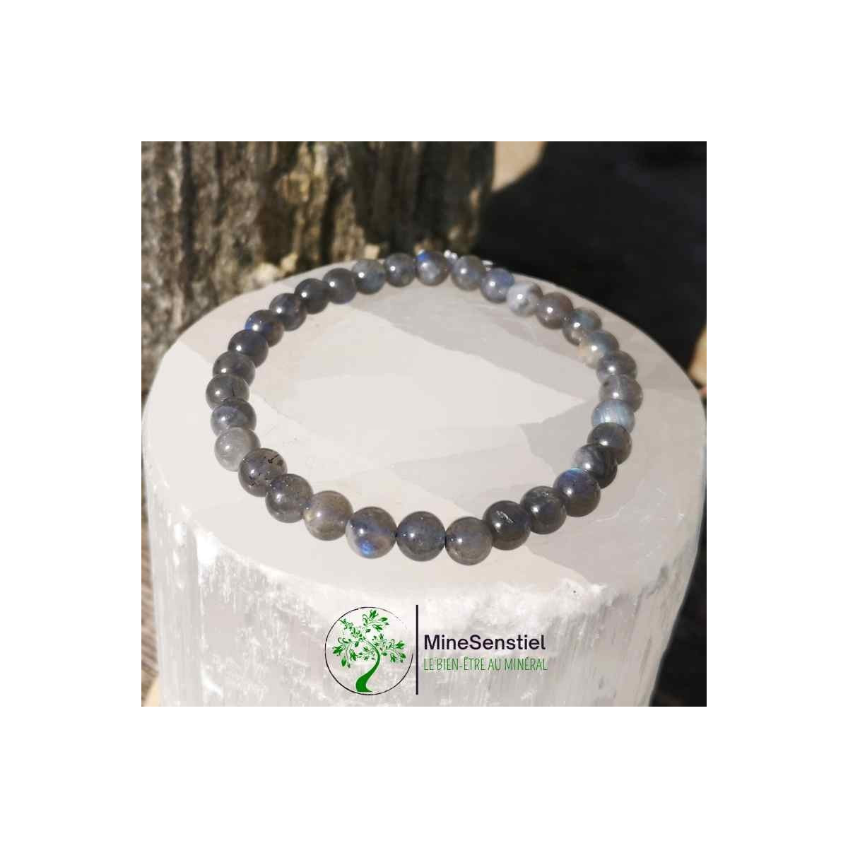 Bracelet labradorite 6mm