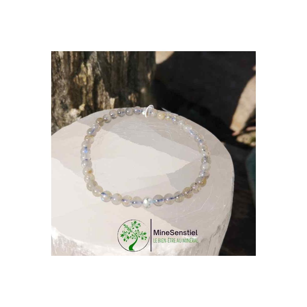 Bracelet labradorite 4mm