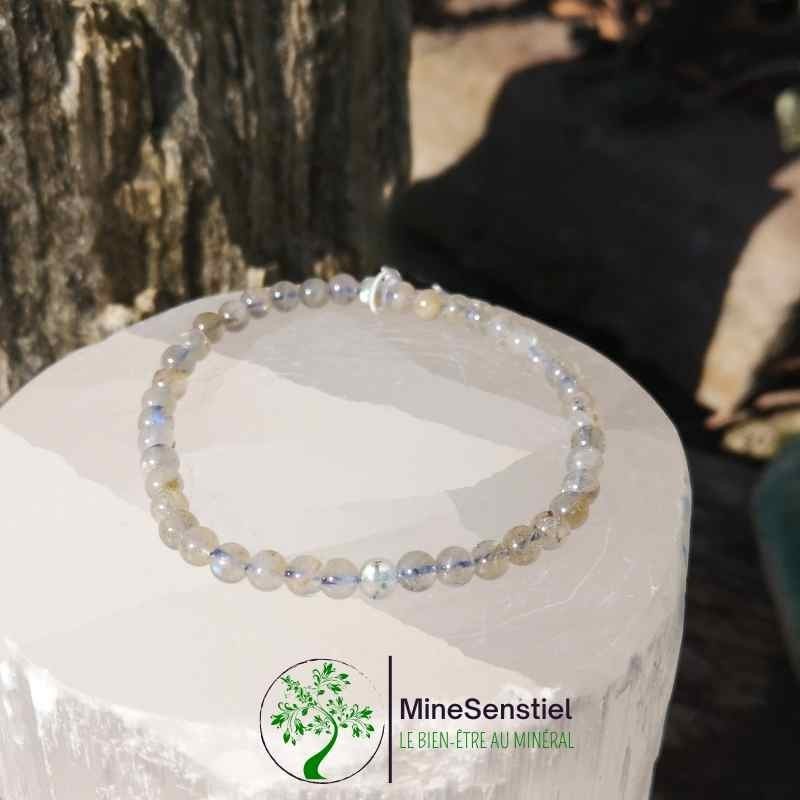 Bracelet labradorite fin