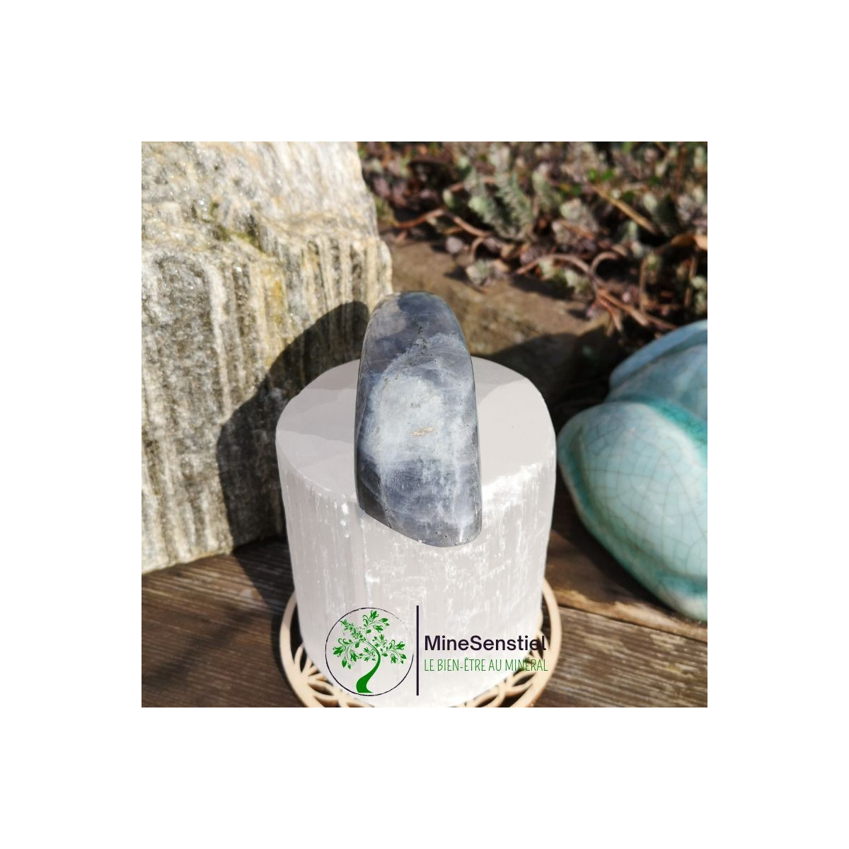 Labradorite rose forme libre