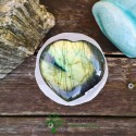 Coeur labradorite doré