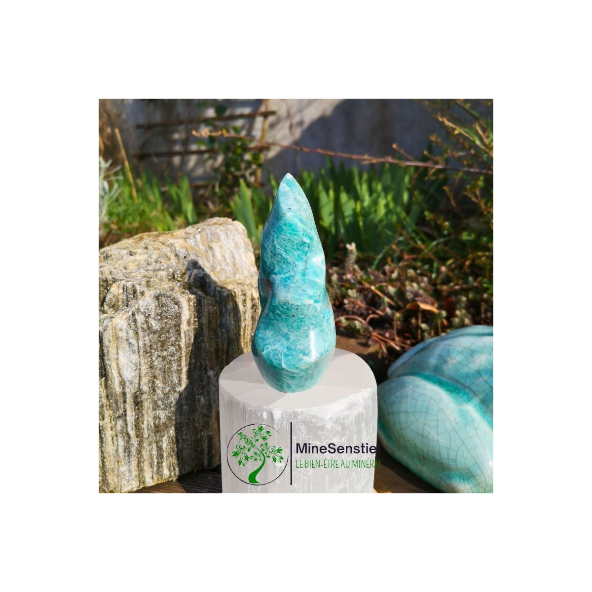 Forme libre amazonite
