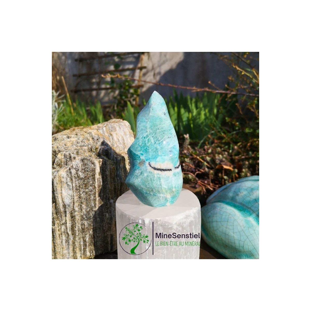 Forme libre amazonite