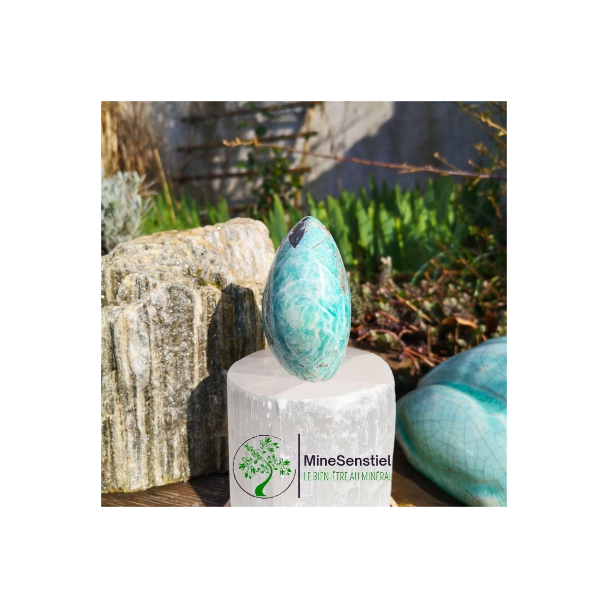 Forme libre amazonite