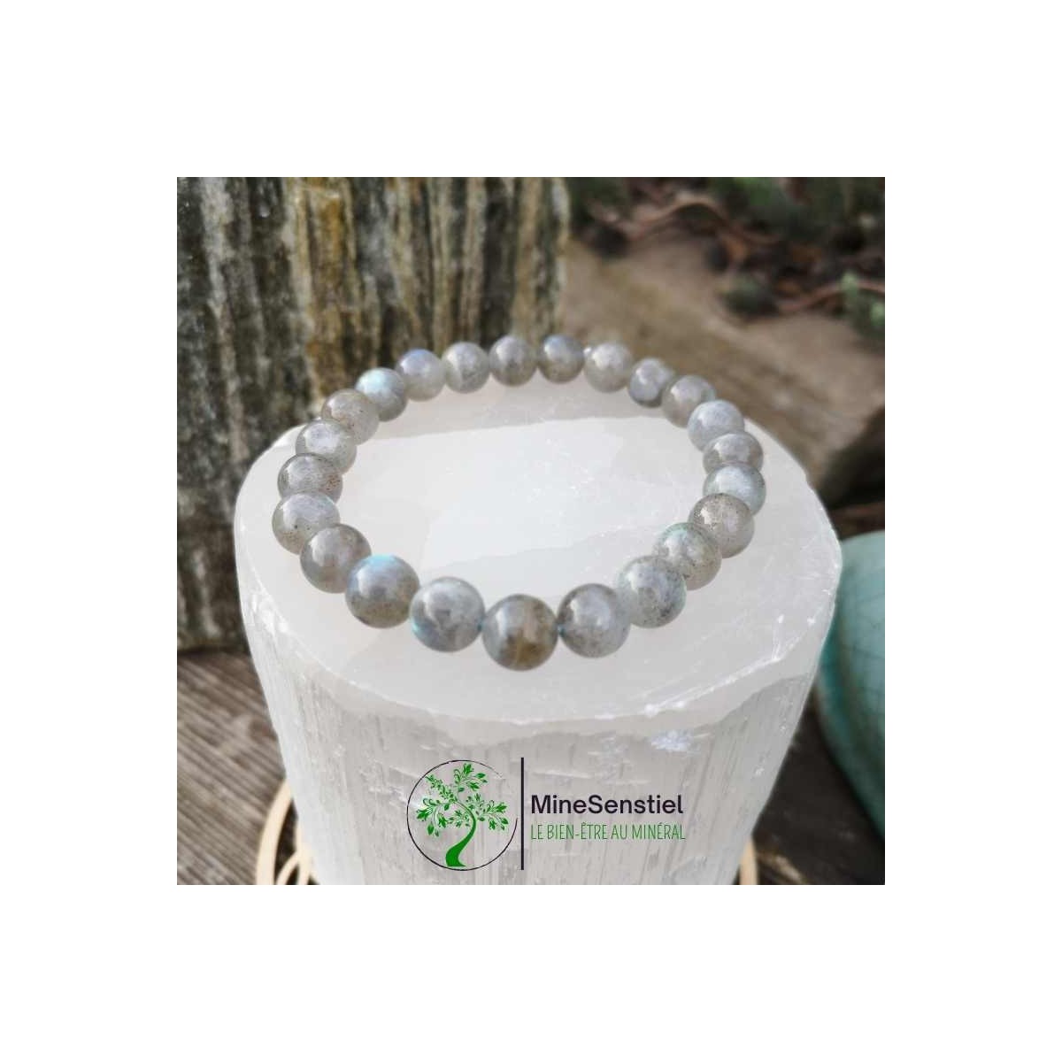 Bracelet labradorite 8mm