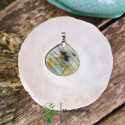 Pendentif labradorite multicolore