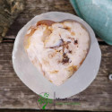 Coeur agate fleur de cerisier