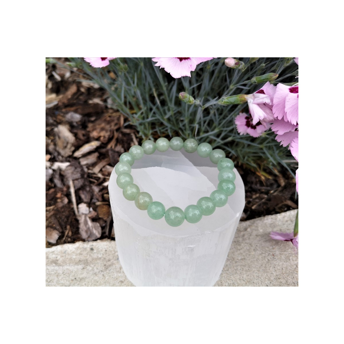 bracelet aventurine verte 10mm