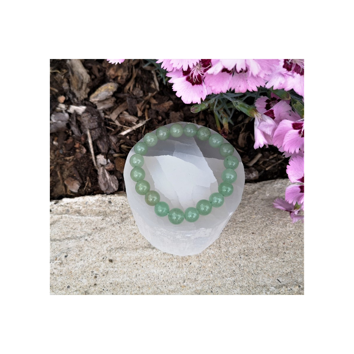 bracelet aventurine verte 10mm
