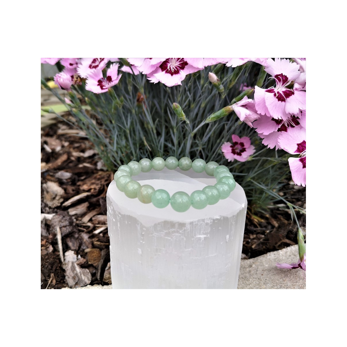 bracelet aventurine verte 10mm