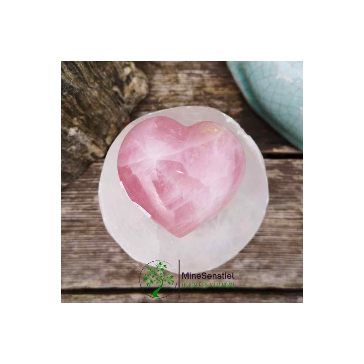 Cœur quartz rose