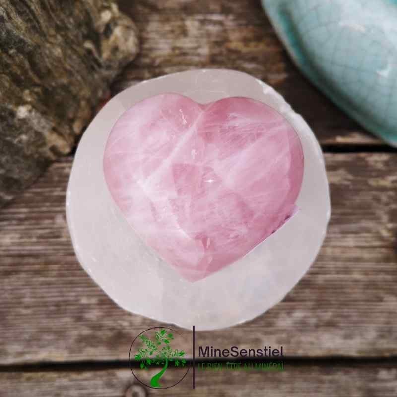 Cœur quartz rose
