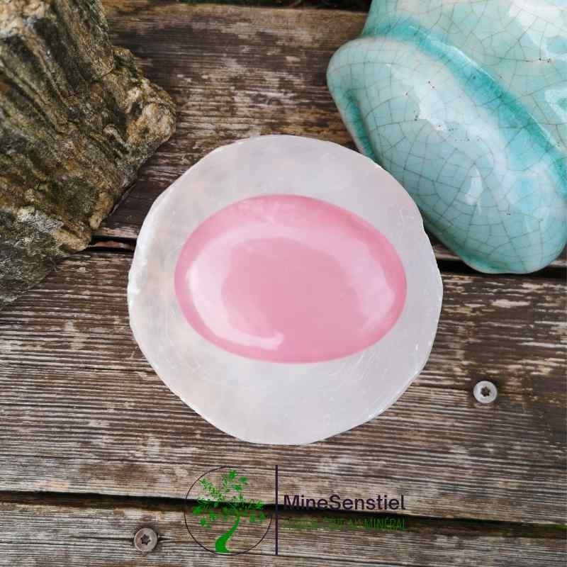 Galet quartz rose de Madagascar