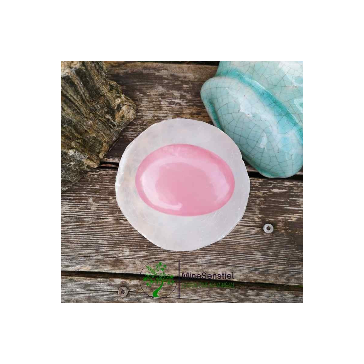 Galet quartz rose de Madagascar