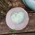 Coeur pierre de lune verte