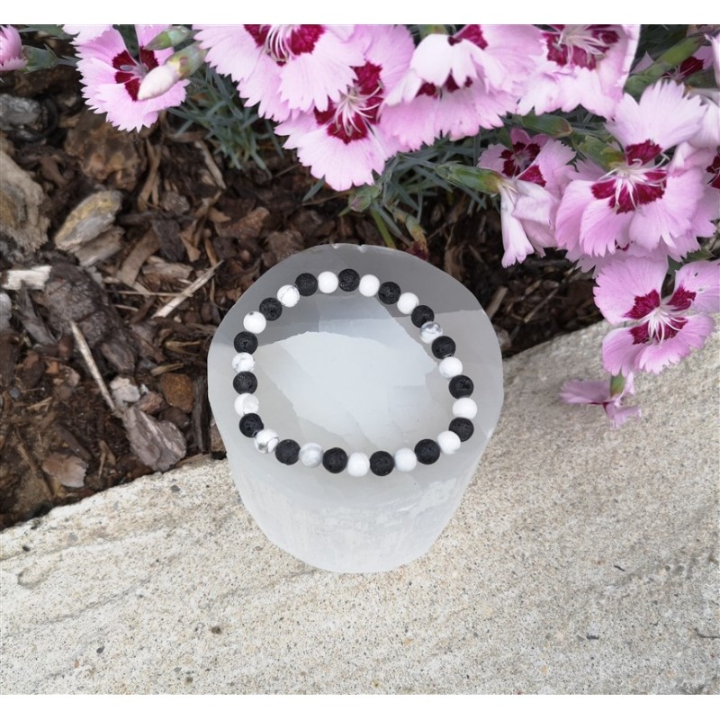 bracelet pierre howlite