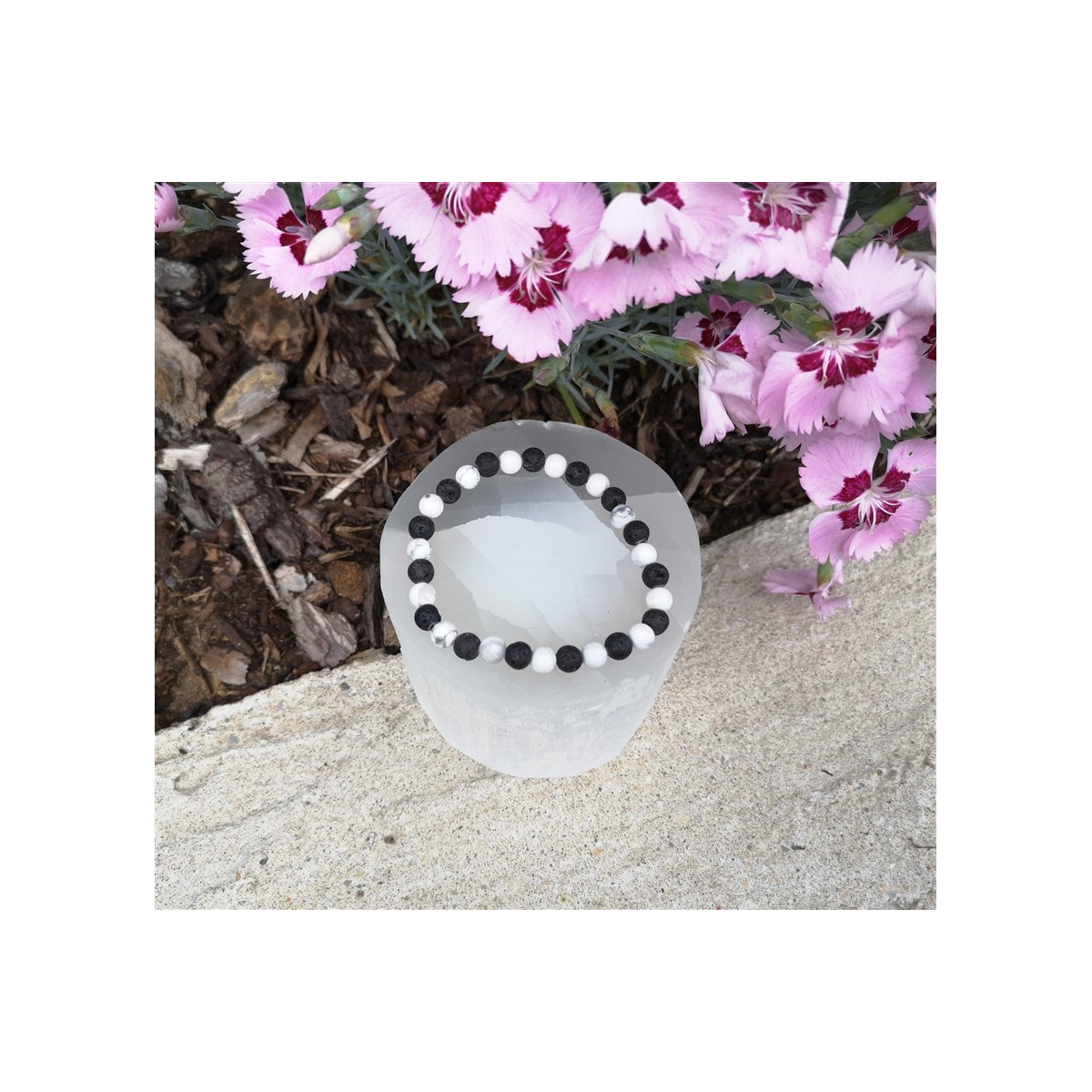 bracelet pierre howlite