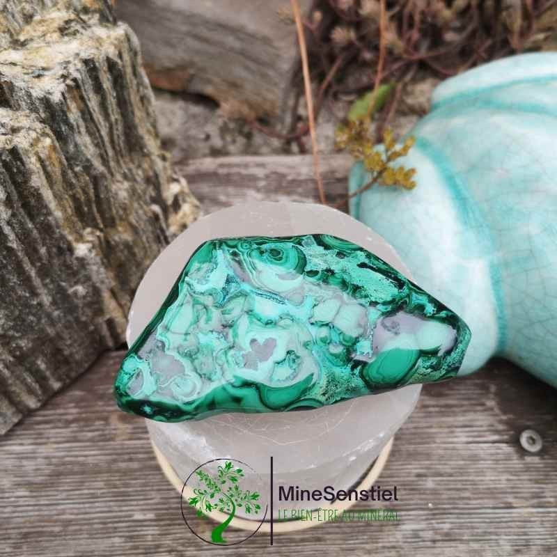 Galet malachite