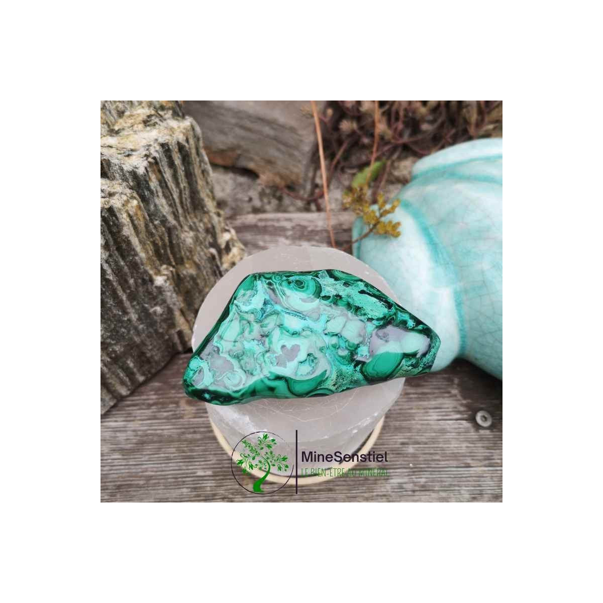 Galet malachite
