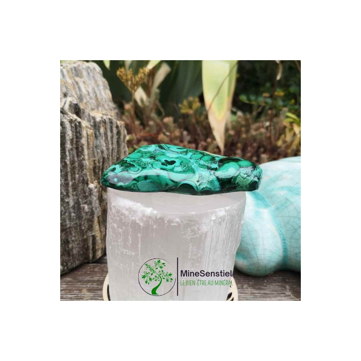Galet malachite