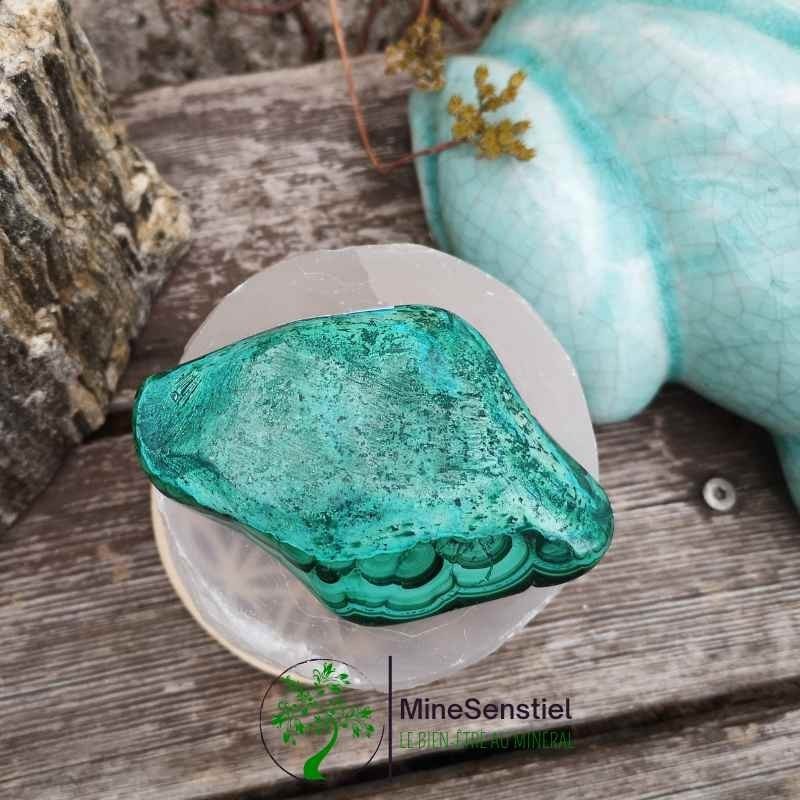 Galet malachite