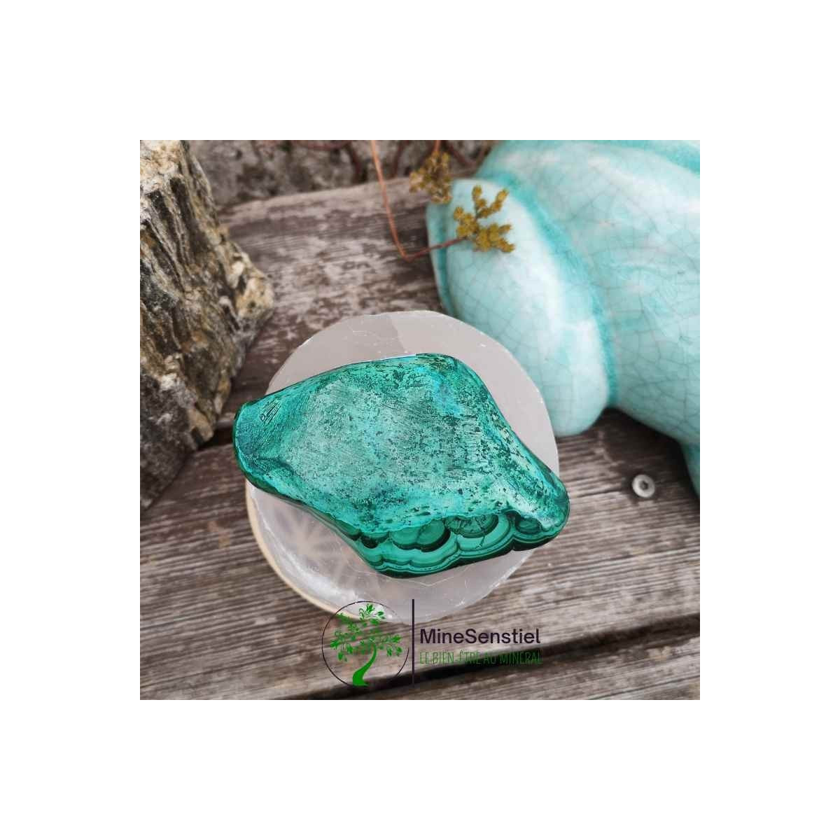 Galet malachite