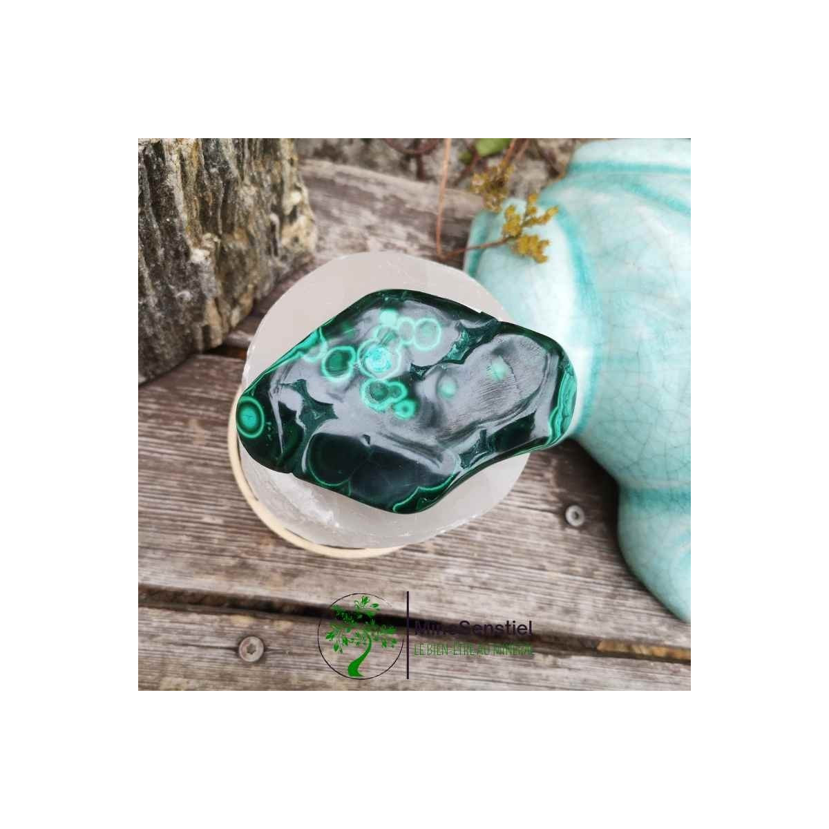 Galet malachite