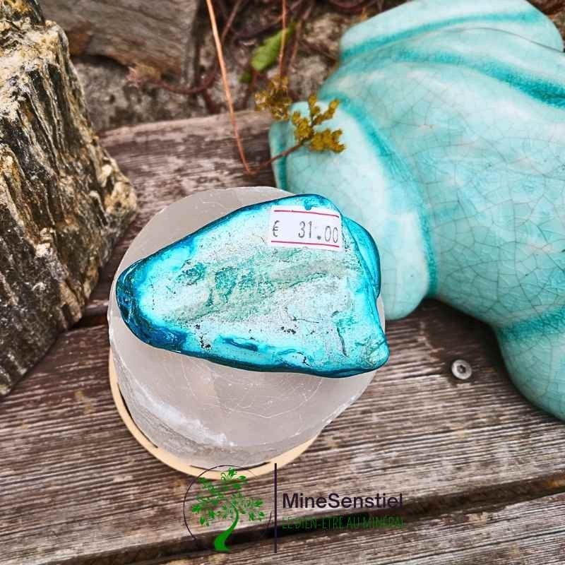 Galet Malacolla - Chrysocolle-malachite