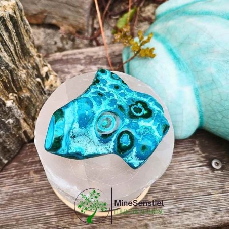 Galet Malacolla - Chrysocolle-malachite