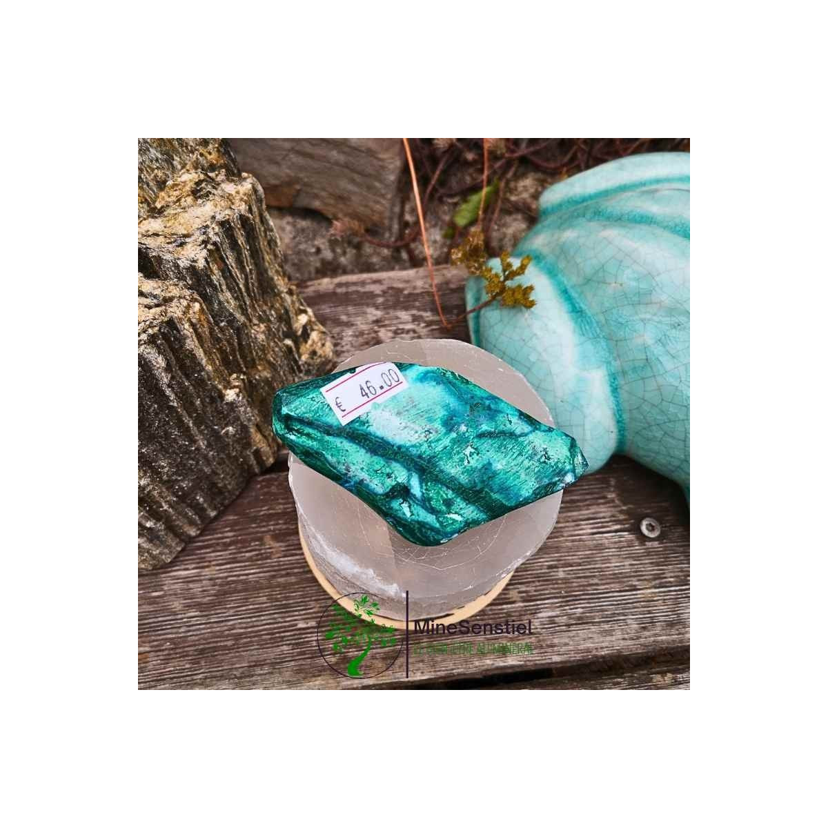 Galet Malacolla - Chrysocolle-malachite