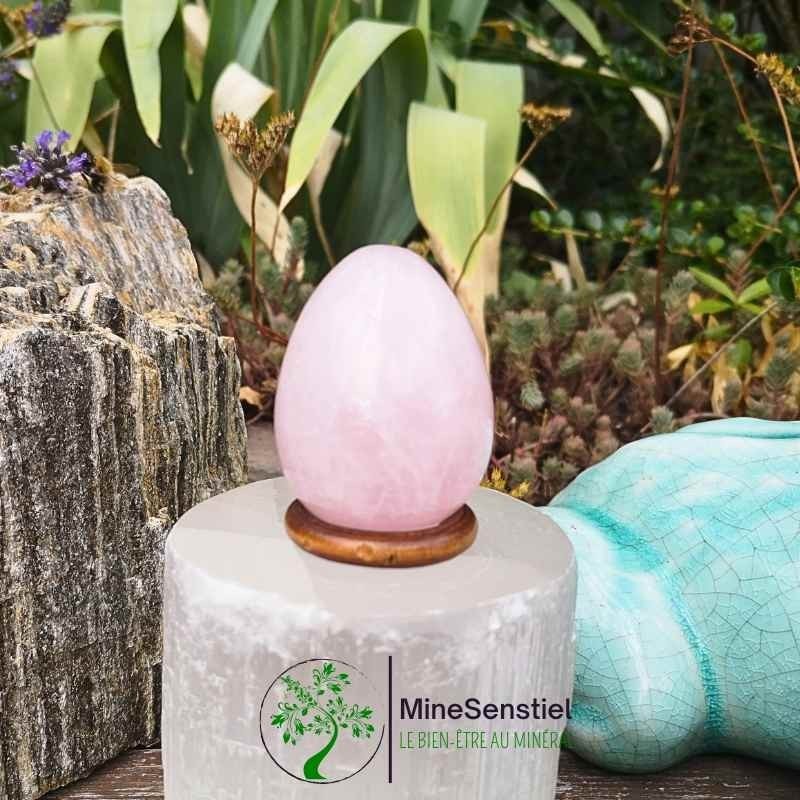 Oeuf quartz rose