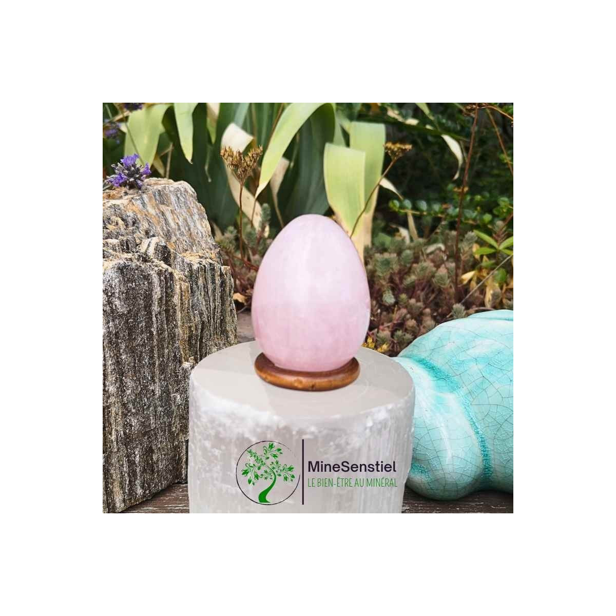 Oeuf quartz rose