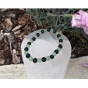 bracelet aventurine verte et lave 6mm