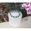 bracelet amazonite et lave 6mm