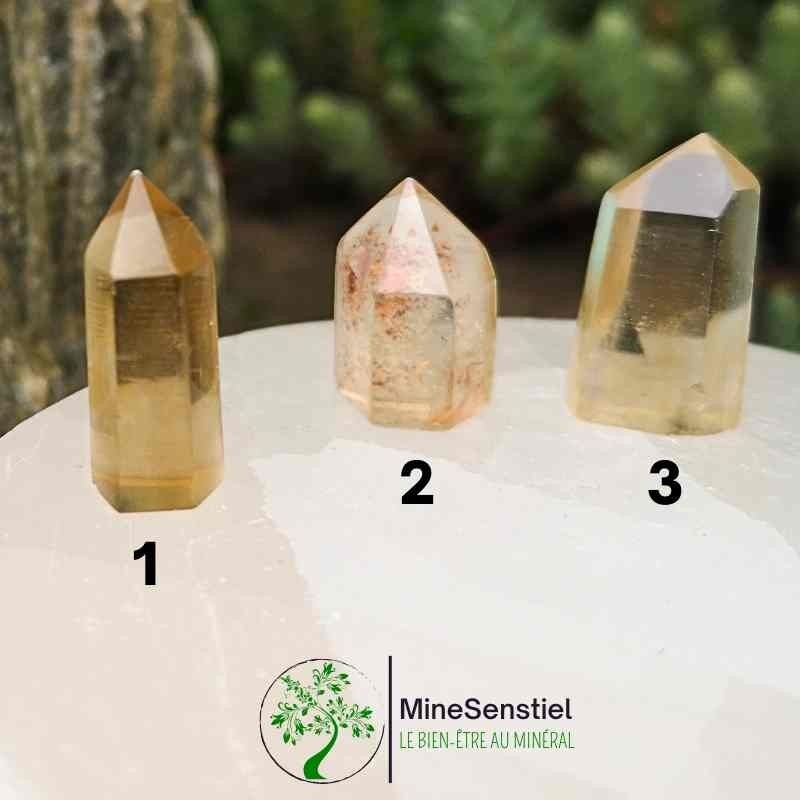 Pointe citrine naturelle mini