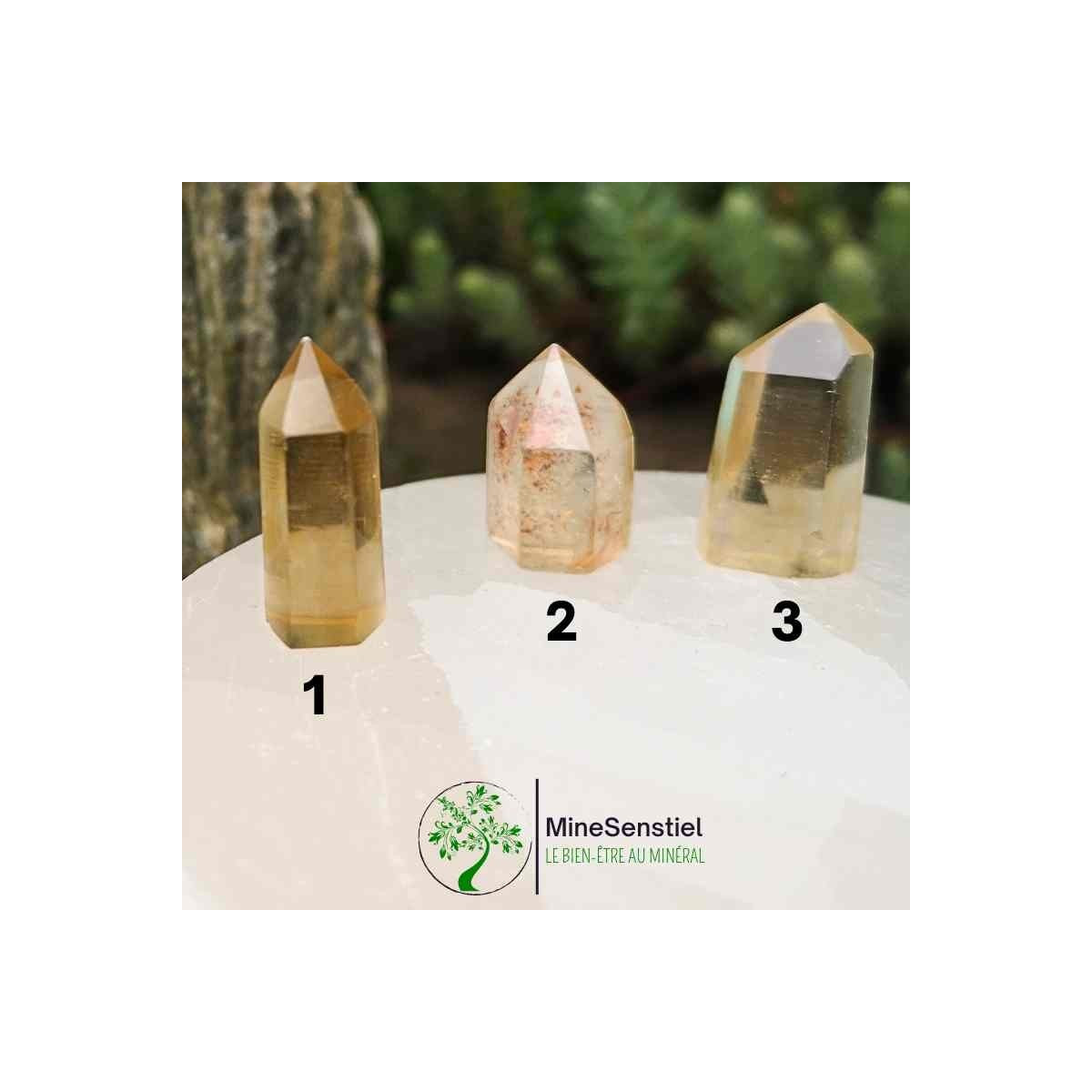 Pointe citrine naturelle mini