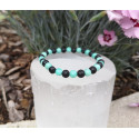 bracelet amazonite et lave 6mm