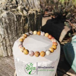 Bracelet pierre agate crazy lace 8mm