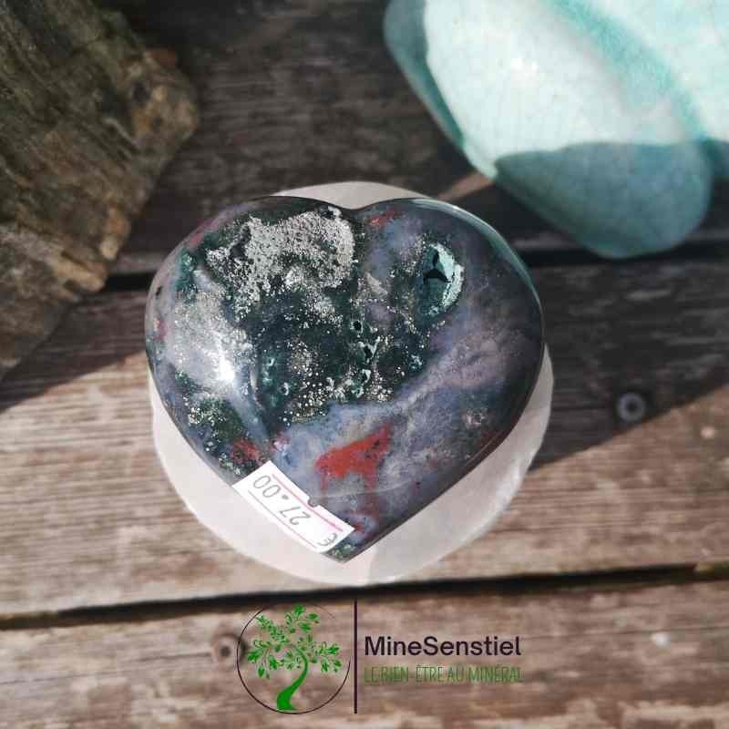 Coeur jaspe orbiculaire