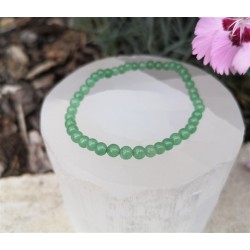 bracelet aventurine verte 4mm