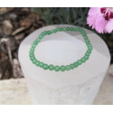 bracelet aventurine verte 4mm